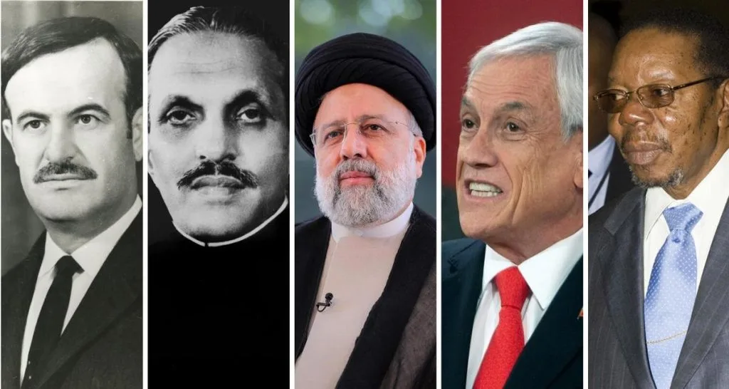 10 رؤساء وزعماء لقوا حتفهم في حوادث جوية