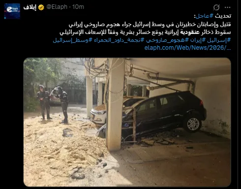 تل أبيب الكبرى تحت تهديد القنابل العنقودية